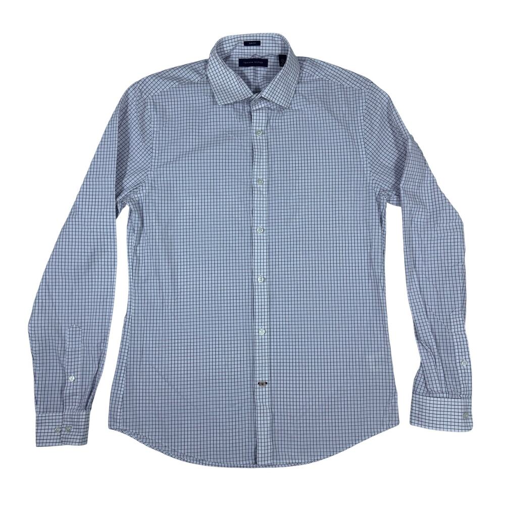 Tommy Hilfiger‎ Slim Fit Men's M Long Sleeve Button Down Dress Shirt Checkered